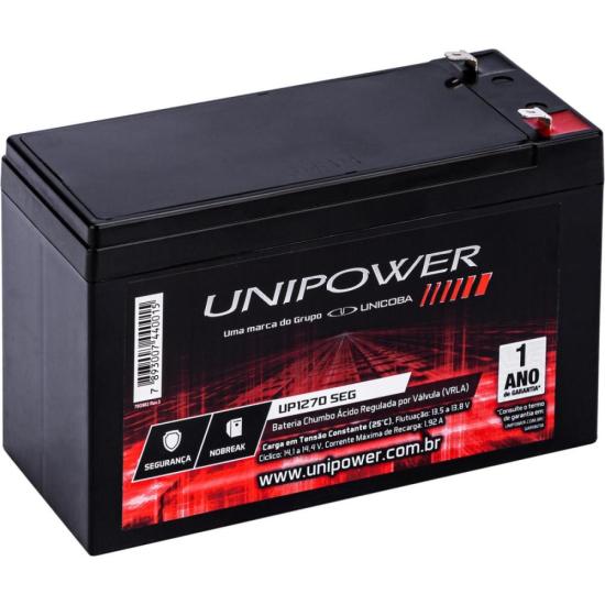 Bateria Selada UP1270SEG 12V/7Ah UNIPOWER