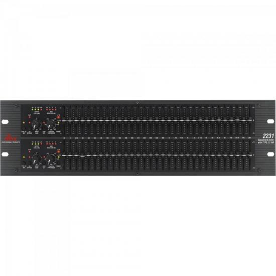 Equalizador Gráfico 2231V Preto 110V DBX Equalizador Gráfico 2231V Preto 110V DBX