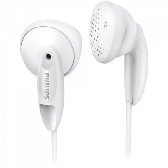 Fone de Ouvido Estéreo SHE1350/00 Branco PHILIPS Fone de Ouvido Estéreo SHE1350/00 Branco PHILIPS
