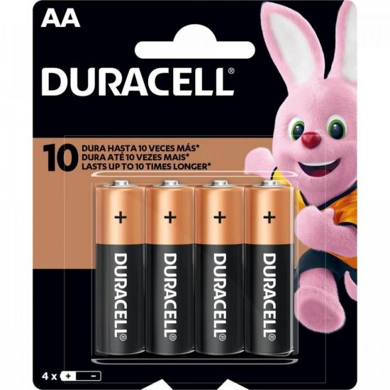 Pilha Alcalina AA MN1500 Duracell Caixa c/48 pilhas (cartela c/4) Pilha Alcalina AA MN1500 Duracell Caixa c/48 pilhas (cartela c/4)