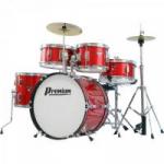 Bateria Infantil DX40J Vermelho PREMIUM