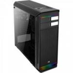 Gabinete Mid Tower RGB c/ LED Aero-500G Preto AEROCOOL