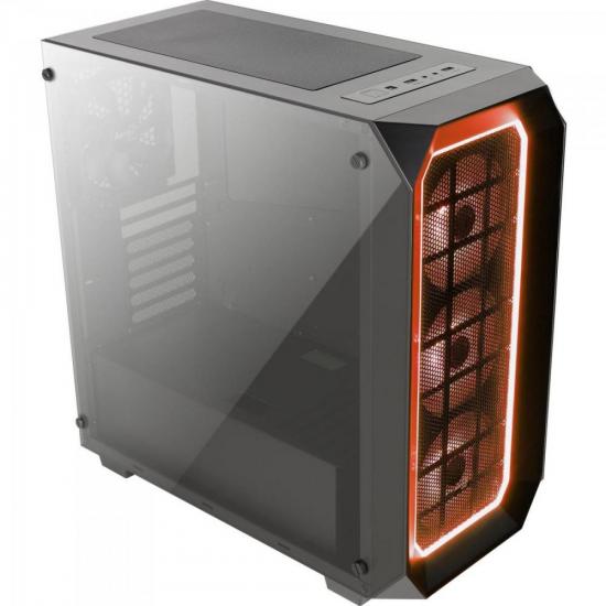 Aerocool - Gabinete Mid Tower com LED RGB P7-C0 PRO Preto AEROCOOL