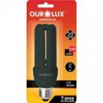 Lâmpada Compacta Luz Negra 3U 20W 220V OUROLUX