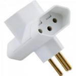 Pino T 2P+T 10A Universal Branco TRAMONTINA