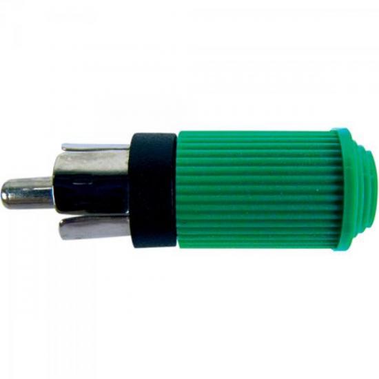 Plug RCA Macho 122 Verde EMETAL Plug RCA Macho 122 Verde EMETAL