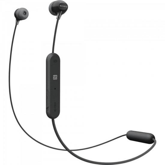 Fone Bluetooth WI-C300B Preto SONY Fone Bluetooth WI-C300B Preto SONY