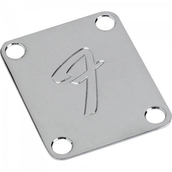 Placa FENDER Traseira C.Baixo Logo F CRM Placa FENDER Traseira C.Baixo Logo F CRM