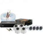 Kit CFTV DVR 8 Canais GS0083 + 4 Câmeras Dome GSHDP20DB + 4 Câmeras Bullet GS0016