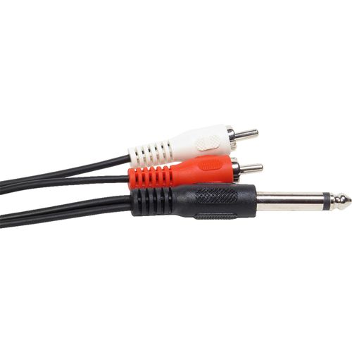 Cabo P10 Macho Mono Para 2 X Plug RCA Macho 1,8M Storm