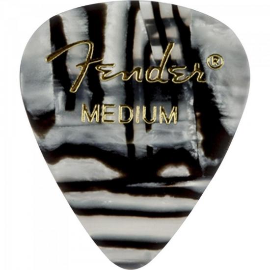 Palheta Celulóide Shape Graphic 351 Medium Zebra FENDER Palheta Celulóide Shape Graphic 351 Medium Zebra FENDER