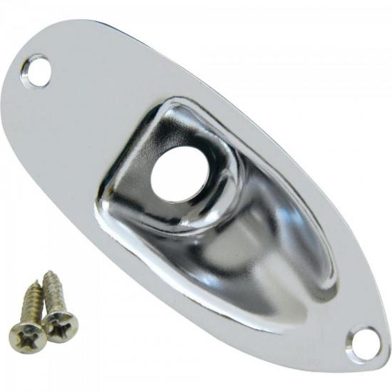 Jack Plate para Stratocaster Chrome FENDER Jack Plate para Stratocaster Chrome FENDER