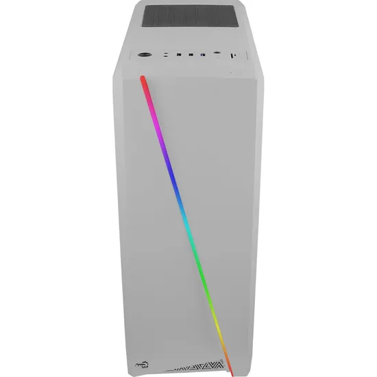 Gabinete Gamer Aerocool Cylon Branco RGB Lateral Acrílico