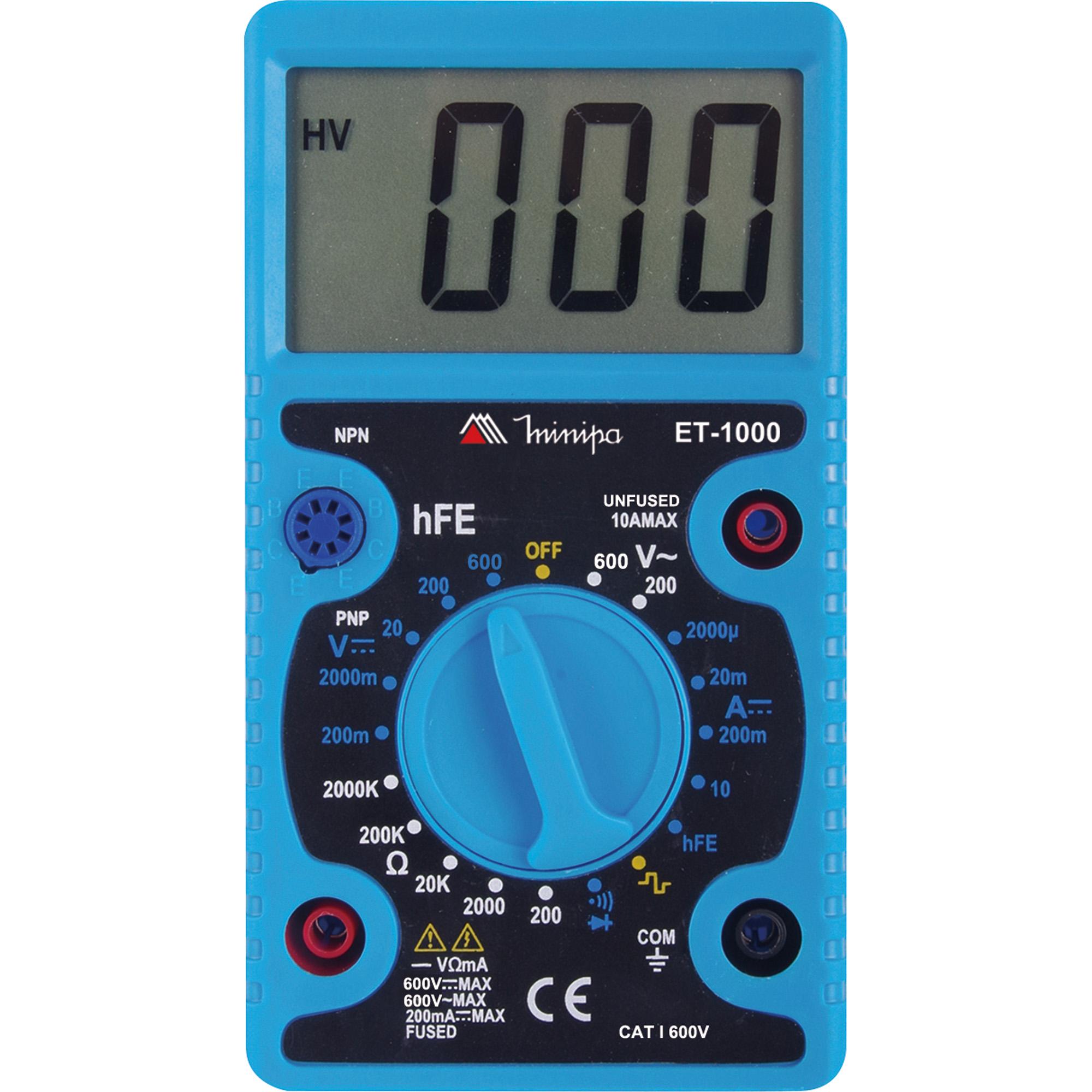 Multimetro Digital Minipa ET-1000 Azul
