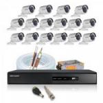 Kit CFTV Full HD 1080P DVR 16 Canais DS-7216HQHI-F1/N + 16 Câmeras Bullet DS-2CE16DOT-IRP HIKVISION