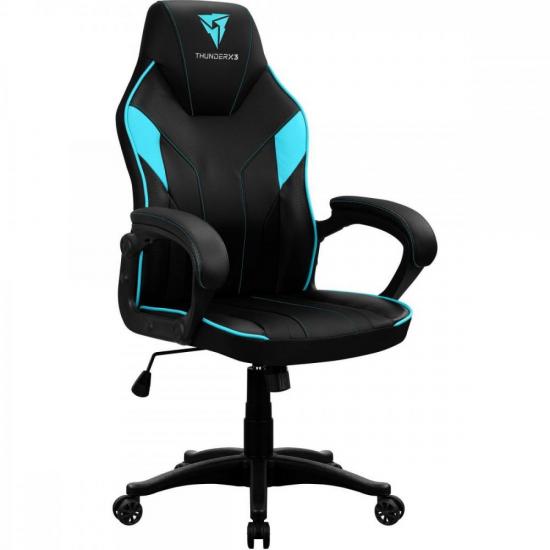 Cadeira Gamer EC1 Black Cyan THUNDERX3 