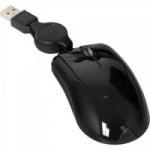 Mini Mouse com Cabo Retrátil USB 1200dpi MO48 Preto MULTILASER