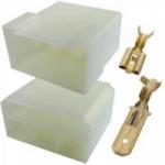 Conector Completo Macho Fêmea com Terminais 6 Vias Rainha das Sete