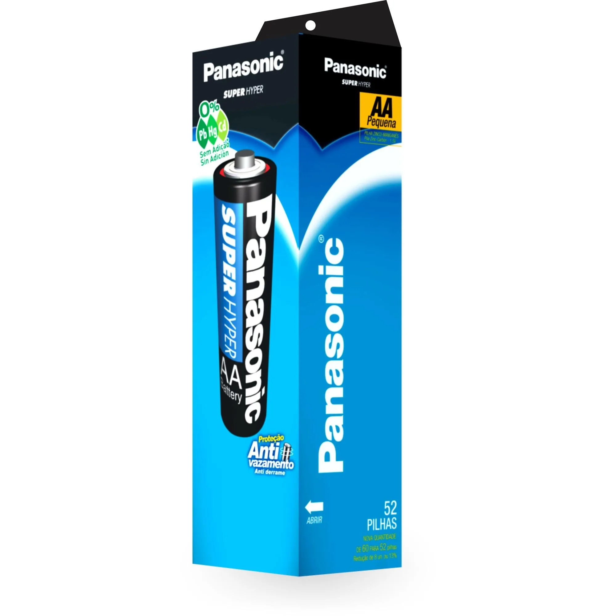 Pilha Zinco 1,5V AA UM-3SH936 (C/52 Pilhas) Panasonic - Hayamax
