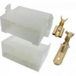 Conector Completo 8 Vias Macho/Fêmea com Terminais RAINHA DAS SETE