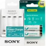 Kit Carregador de Pilhas 4 und. USB BCG34HHU SONY + Pilha Recarregavel AA 2500mAH NH-AA-B2GN SONY