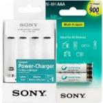Kit Carregador de Pilhas 4 und. USB BCG34HHU SONY + Pilha Recarregavel AAA NH-AAA-B2GN 2x2 SONY