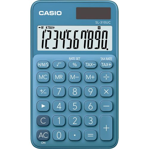 Calculadora de Bolso Casio SL-310UC 10 Dígitos Azul
