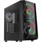 Gabinete Gamer Mid Tower Nighthawk Duo RGB Preto AEROCOOL