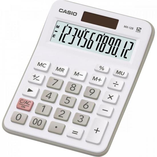 Calculadora de Mesa Casio MX12B-WE 12 Digitos Branca