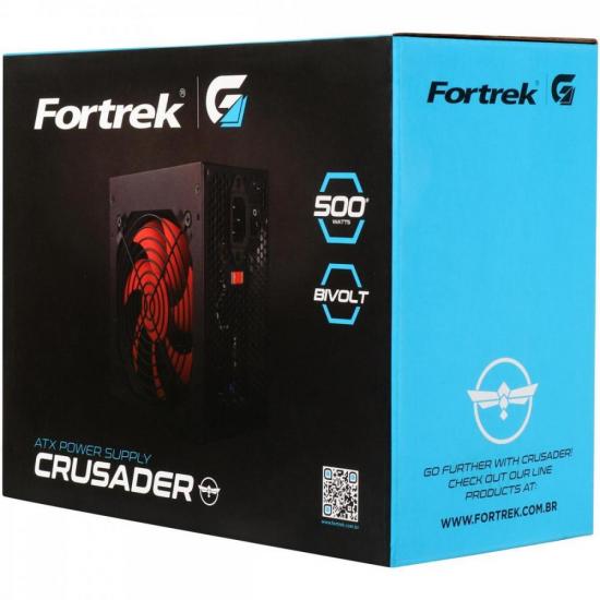 Fonte Gamer ATX 300W Crusader FORTREK 