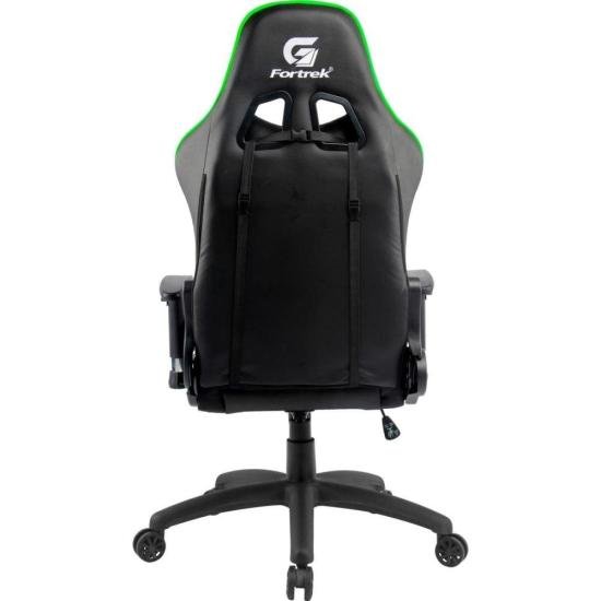 Cadeira Gamer Black Hawk Preta/Verde FORTREK 