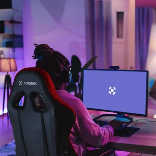 Cadeira Gamer Fortrek Vickers Preta/Vermelha