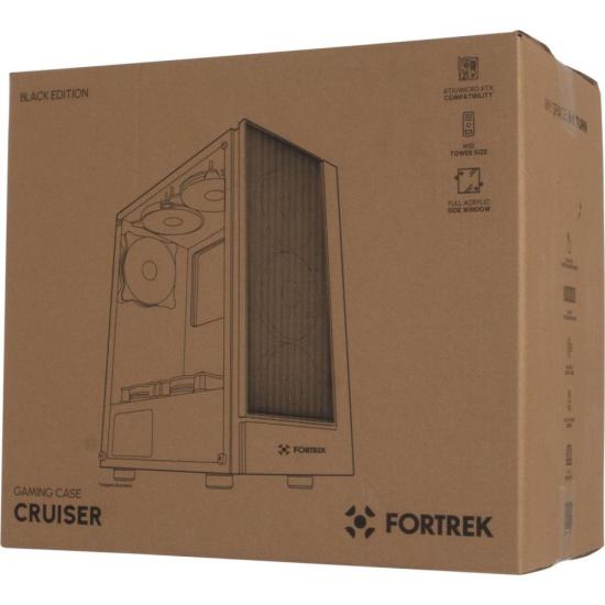 Gabinete Gamer Fortrek Cruiser Mid Tower RGB Preto