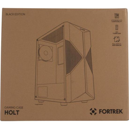 Gabinete Gamer Fortrek Holt Mid Tower RGB Preto