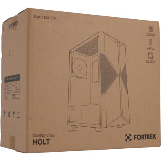 Gabinete Gamer Fortrek Holt Mid Tower RGB Preto