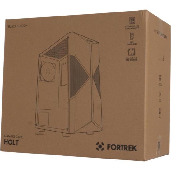 Gabinete Gamer Fortrek Holt Mid Tower RGB Preto