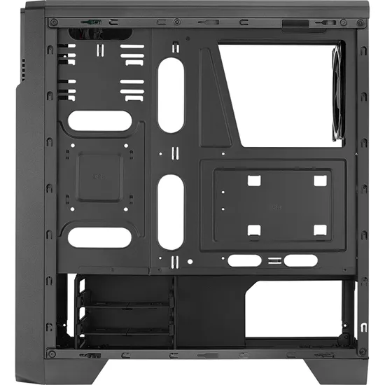 Gabinete Gamer Aerocool Ore Saturn Preto RGB Lateral Acrílico