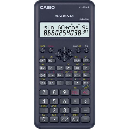 Calculadora Científica Casio FX-82MS-2-S4-DH 240 Funções Preta