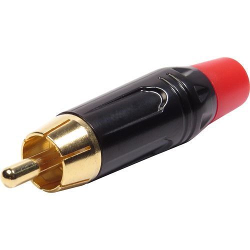 Plug RCA Metal Com Parte Inferior Vermelha PGRC0022 Storm