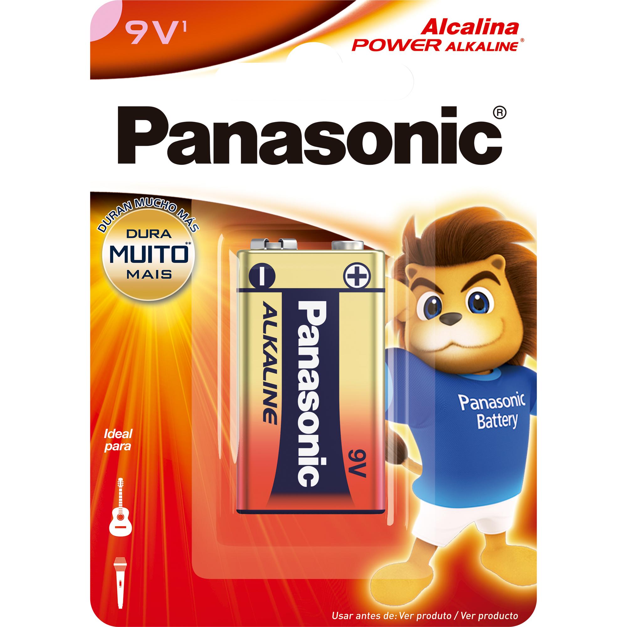 Bateria Alcalina 9V (C/1 Bateria) Panasonic