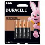 Pilha Alcalina AAA MN2400B8 DURACELL (Cartela com 8 Unid.)