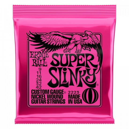 Encordoamento Para Guitarra 0.09 Niquel Super Slinky 2223 Ernie Ball