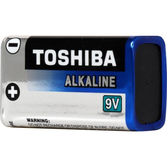 Bateria Alcalina 9V 6LR61GCP TOSHIBA (Cartela com 1 Unid.) 