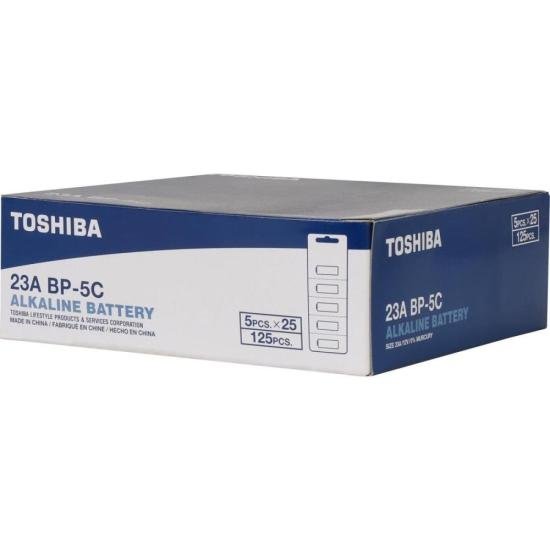 Pilha Alcalina 12V 23A (C/5 Pilhas) Toshiba