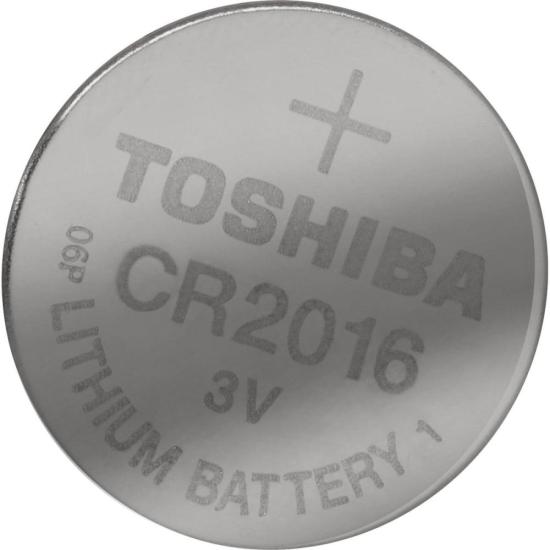 Pilha Moeda Lithium 3V CR2016 (C/5 Pilhas) Toshiba