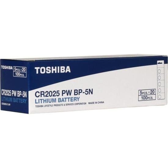 Pilha Moeda Lithium 3V CR2025 (C/5 Pilhas) Toshiba