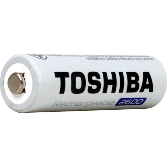 Pilha Recarregável AA 1,2v 2600mAh TNH6GAE (C/2 Pilhas) Toshiba