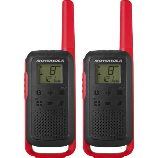 Rádio Comunicador Talkabout Motorola T210BR 32km Vermelho/Preto
