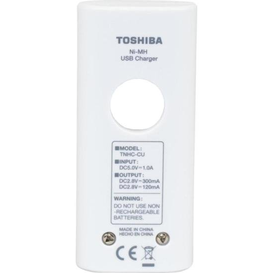 Carregador de Pilha USB TNHC-6GME4 CB (C/4 Pilhas AA 2000 MAh) Toshiba