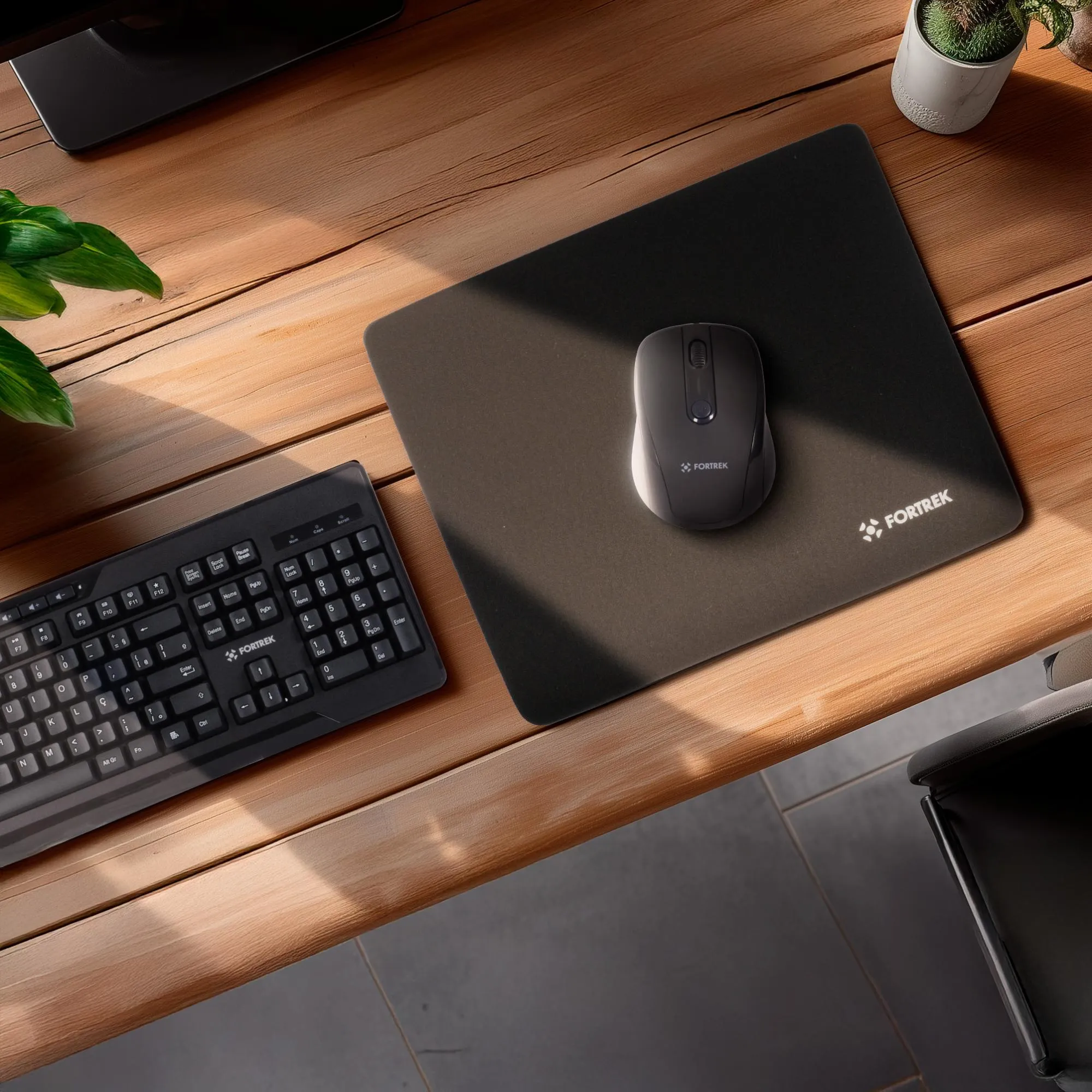 Mouse Pad Fortrek BAP-102BK (180x220mm) Preto
